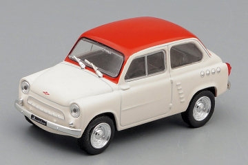 Москвич-444 (1957-1959), белый/красный (1/43)