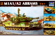 Танк M1A1/A2 Abrams (5 в 1) американский (1/35)