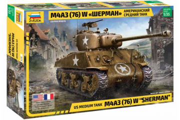 Танк M4A3 (76) W Sherman (Шерман) американский средний (1/35)