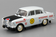 Москвич-412  ралли 'Тур Европы' 1971, белый/черный (1/43)