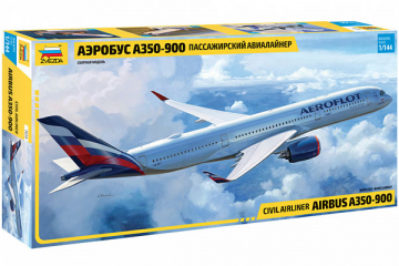 Самолет А-350-900 Аэробус пассажирский авиалайнер (1/144)
