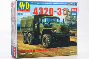 Автомобиль Уральский 4320-31 бортовой с тентом 6х6 (1/43)