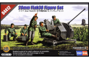 Солдаты расчет Flak 38 20mm German в боевом положении (1/35)