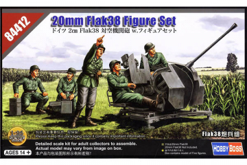 Солдаты расчет Flak 38 20mm German в боевом положении (1/35)
