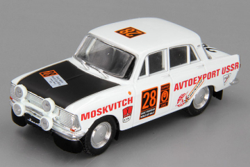 Москвич-412 Avtoexport USSR ралли, белый/черный (1/43)