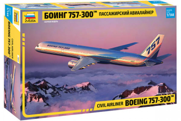 Самолет Боинг 757-300 пассажирский авиалайнер (1/144)