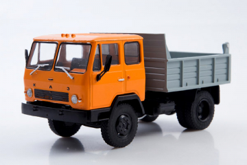 КАЗ-608В 'Колхида' самосвал, оранжевый/серый (1/43)