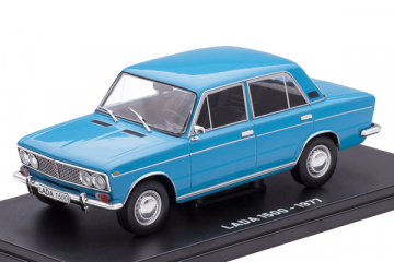 ВАЗ-2103 (LADA 1500) 1977, синий, на подставке (1/24)