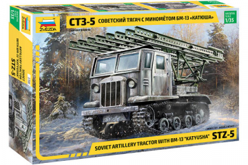 Тягач СТЗ-5 гусеничный с минометом БМ-13 'Катюша' (1/35)