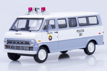 Ford Econoline Полиция Колумбии, белый/серый (1/43)