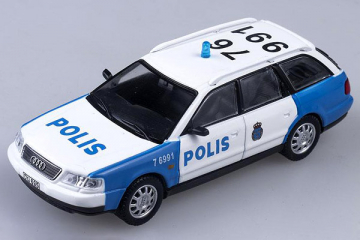 Audi A6 Аvant Полиция Швеции, белый/синий (1/43)
