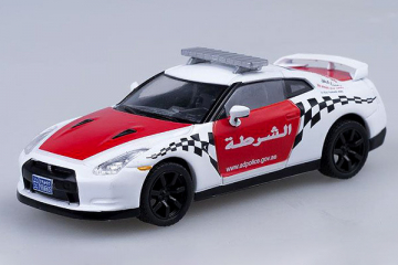 Nissan GT-R Полиция Абу-Даби ОАЭ, белый/красный (1/43)