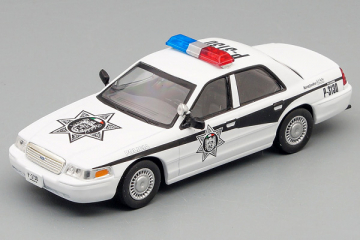 Ford Crown Victoria Полиция Мексики, белый/черный (1/43)