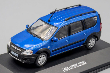 Lada Largus Cross, темно-синий. На подиуме (1/43)