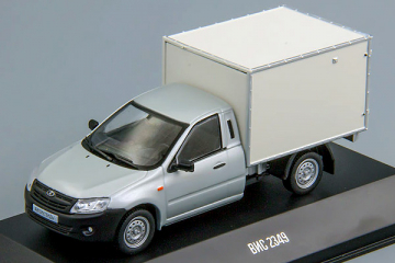 Lada ВИС-2349 фургон, белый, на подиуме, нет зеркала (1/43)