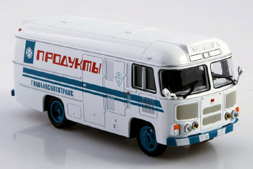 Автобус ПАЗ-3742 рефрижератор 'Продукты', белый/синий. Спецвыпуск 7 (1/43)