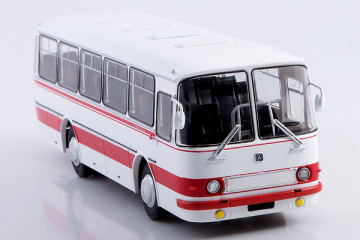 Автобус ЛАЗ-697Н 'Турист', белый/красный (1/43)