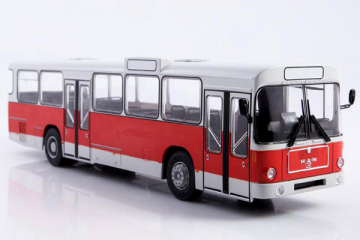 Автобус MАN SL 200 городской, красный/белый (1/43)