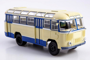 Автобус ПАЗ-652, серый/синий (1/43)