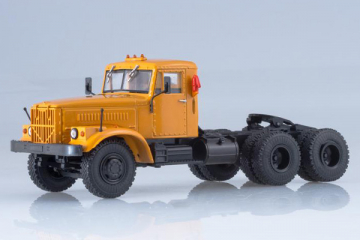КрАЗ-258Б1 седельный тягач, оранжевый (1/43)