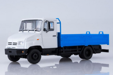 ЗИЛ-5301 бортовой, белый/синий (1/43)