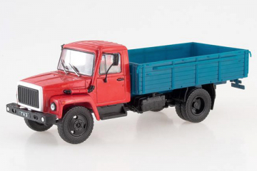 Горький-3309 бортовой, красный/синий (1/43)