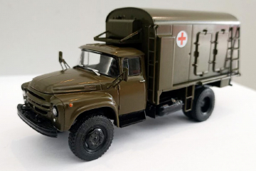 ДДА-2 (ЗИЛ-130) фургон, хаки (1/43)