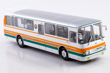 Автобус ЛАЗ-699П (космодром Байконур), белый/оранжевый. Спецвыпуск 13 (1/43)