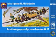 Самолет Bristol Blenheim Mk.I/F легкий бомбардировщик (1/72)