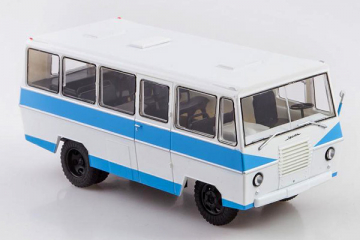 Автобус Уралец-66, серый/голубой (1/43)