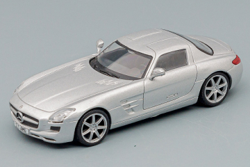 Mercedes-Benz SLS AMG, серебристый (1/43)