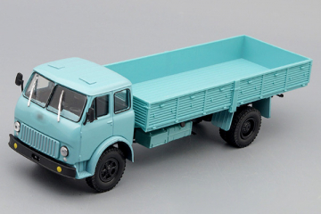 МАЗ-500Г бортовой 4х2, голубой (1/43)