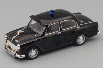 Hindustan Ambassador Полиция Индии, черный (1/43)