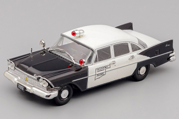 Plymouth Savoy Дорожная полиция штата Оклахома, США, черный/белый (1/43)