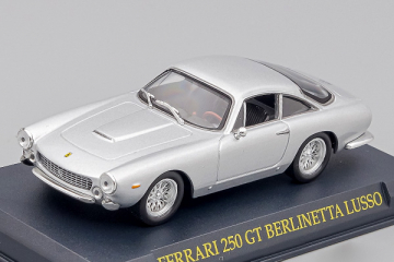 Ferrari 250 GT Berlinetta Lusso, серебристый, на подставке (1/43) 