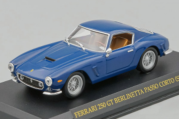 Ferrari 250 GT SWB, синий, на подставке (1/43) 