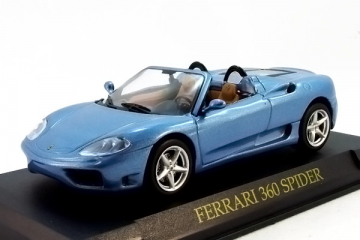 Ferrari 360 Spider, синий, на подставке (1/43) 