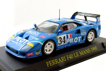 Ferrari F40 Le Mans №34 (1995), синий, на подставке (1/43) 