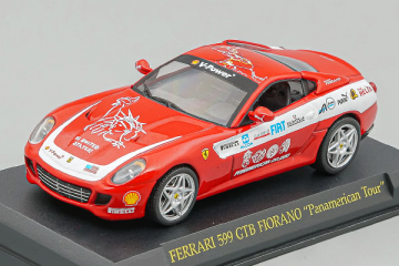 Ferrari F599 GTB Fiorano 'Panamerican Tour' 2006, красный, на подставке (1/43) 