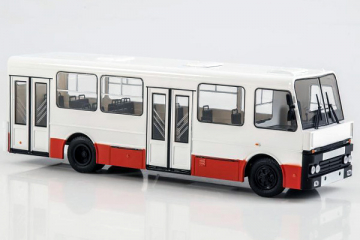 Автобус Альтерна-4216, белый/красный (1/43)