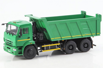 Камский 6520 самосвал 6х4, зеленый (1/43)