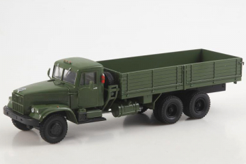 КРАЗ-257Б1 бортовой 6х4, темно-зеленый (1/43)