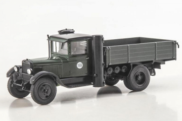 ЗИС-21А газогенераторный бортовой, темно-зеленый (1/43)