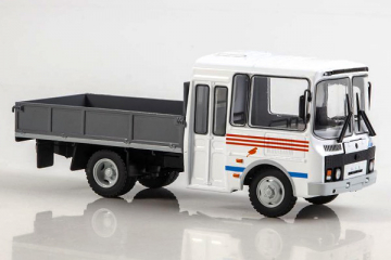 Автобус ПАЗ-3205-30К бортовой, белый/серый. Спецвыпуск 18 (1/43)