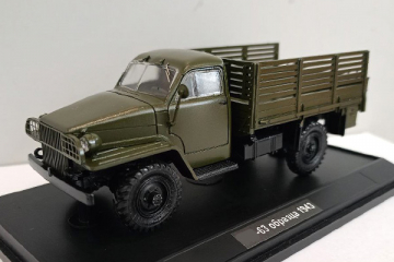 Горький-63 бортовой образца 1943 (кабина типа Студебеккер) , хаки, в боксе (1/43)