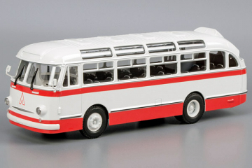 Автобус ЛАЗ-695Е городской, белый/красный (1/43)