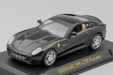 Ferrari 599 GTB Fiorano, черный, на подставке (1/43)