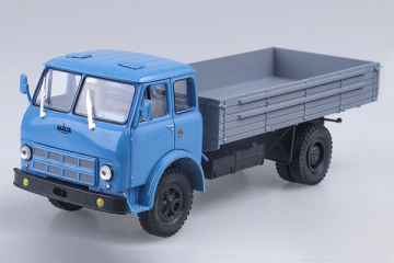 МАЗ-500А бортовой, голубой/серый (1/43)
