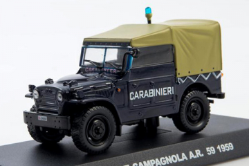 Fiat Campagnola A.R. 59 Италия 1959, темно-синий/хаки. Спецвыпуск 1, на подставке (1/43)