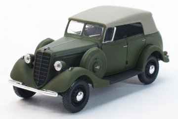 Горький-61-40 с тентом 4х4, хаки (1/43)